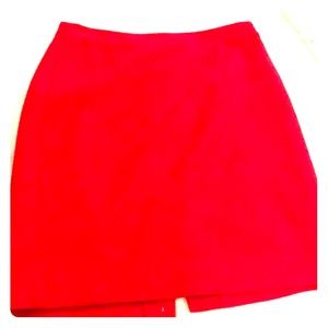 Cherry red J Crew pencil skirt